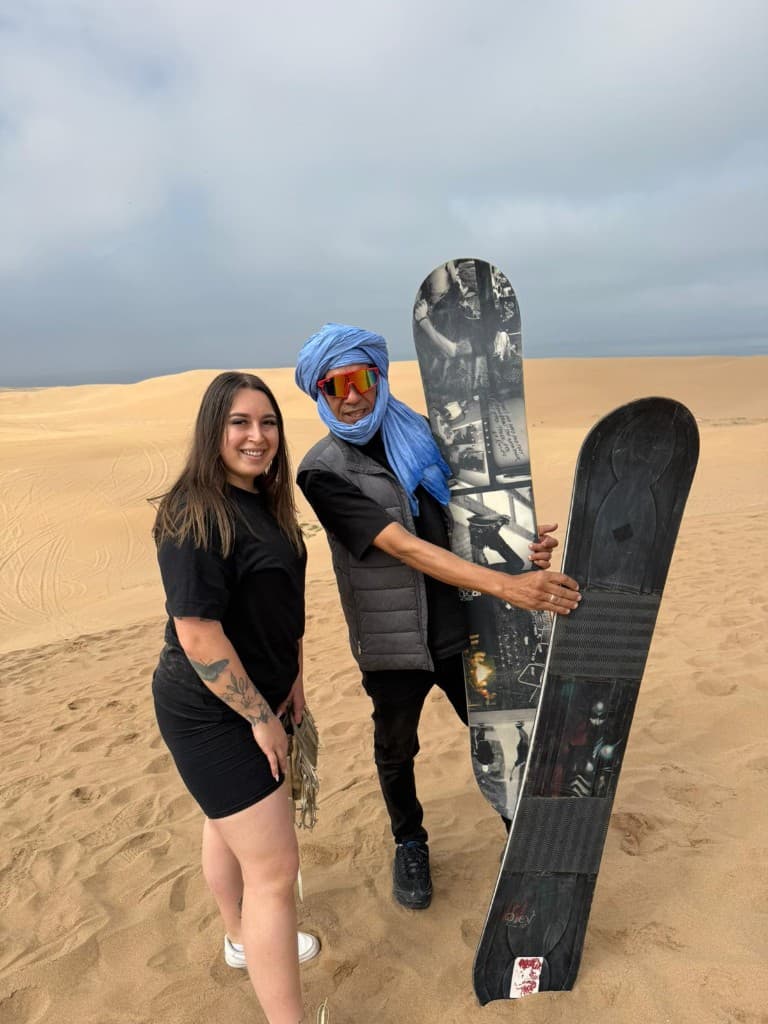 Sandboarding from Agadir